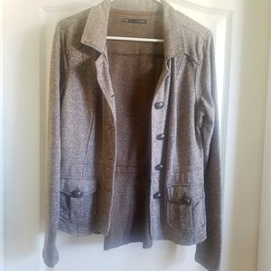 Olive & White Texture Sweater- Medium